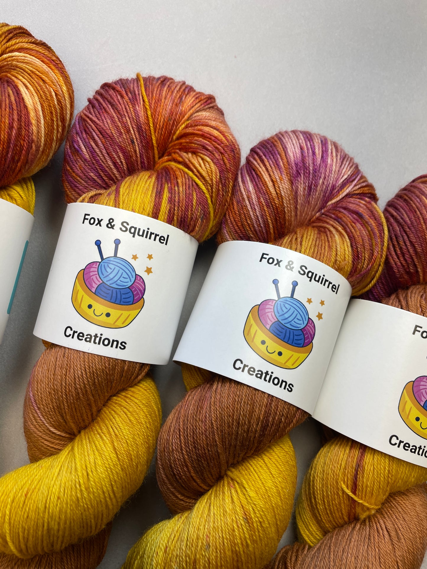 100g Toffee Popcorn - Hand-dyed Yarn