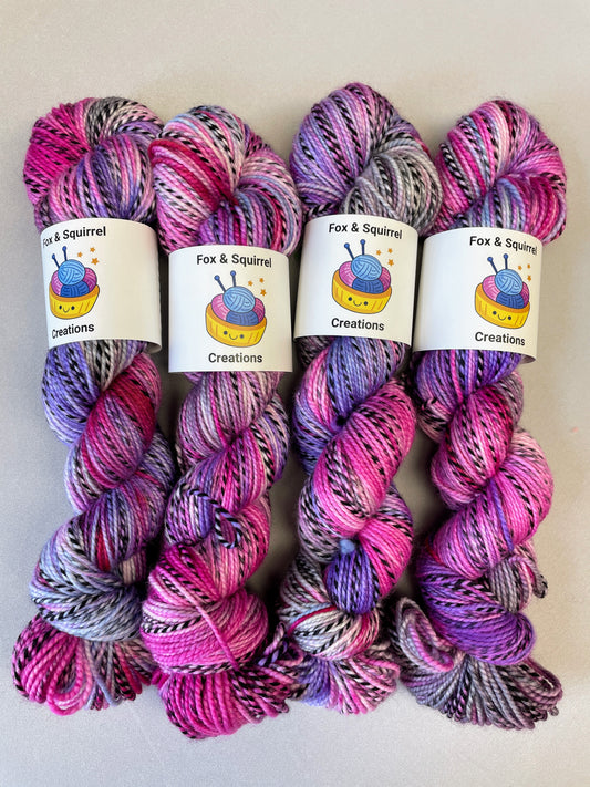 100g Zebra DK Cupcakes Hand-dyed Yarn
