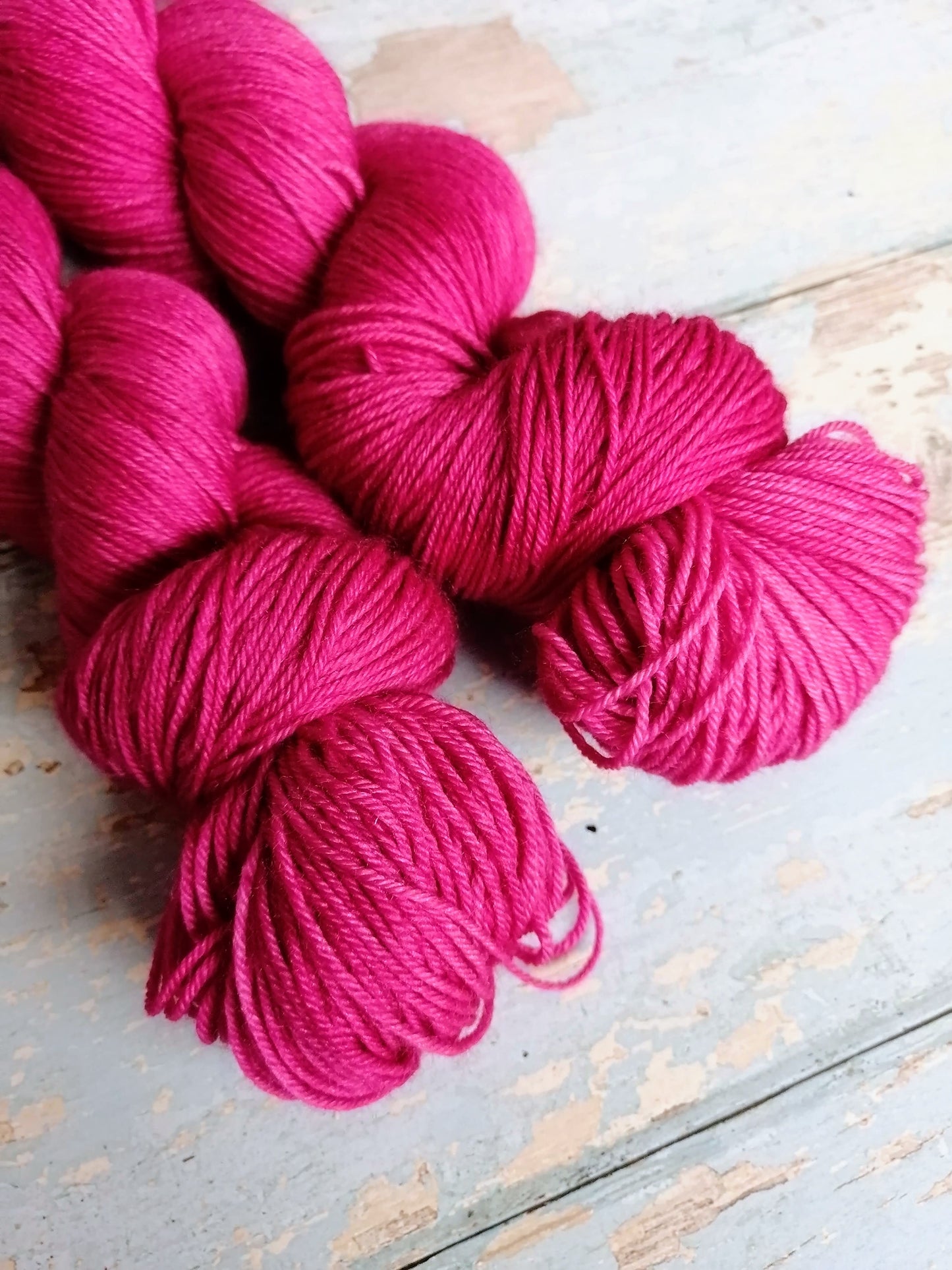 Sock - Raspberry 100g Hand-dyed Yarn