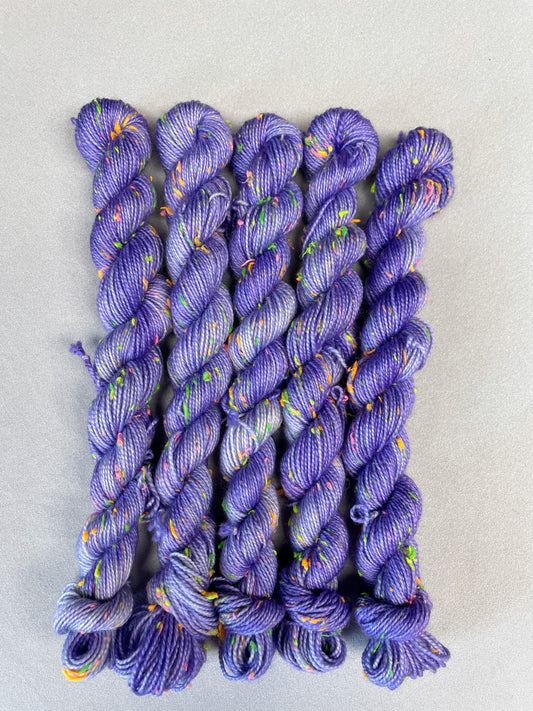 20g 4ply Neon Neps Lavender Mini Skein