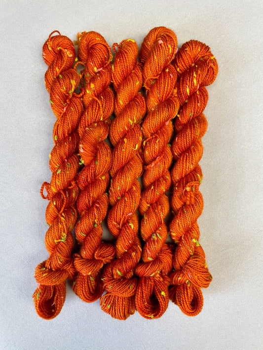 20g 4ply Neon Neps Saffron Mini Skein
