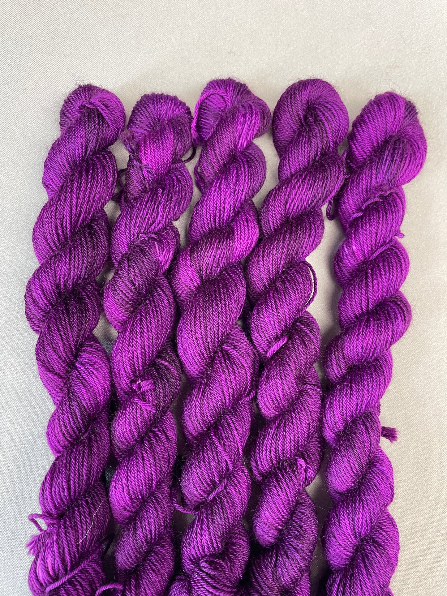 20g Deep Plum (semi-solid) - Hand-dyed Yarn