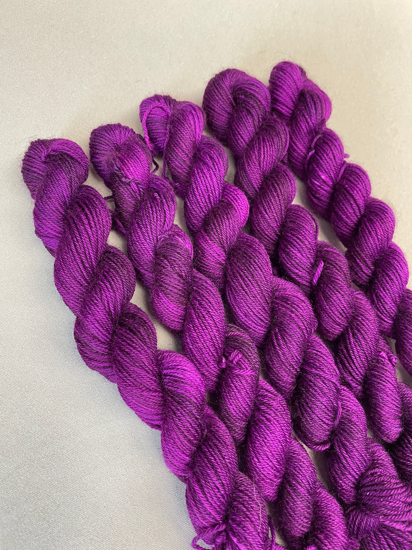 20g Deep Plum (semi-solid) - Hand-dyed Yarn