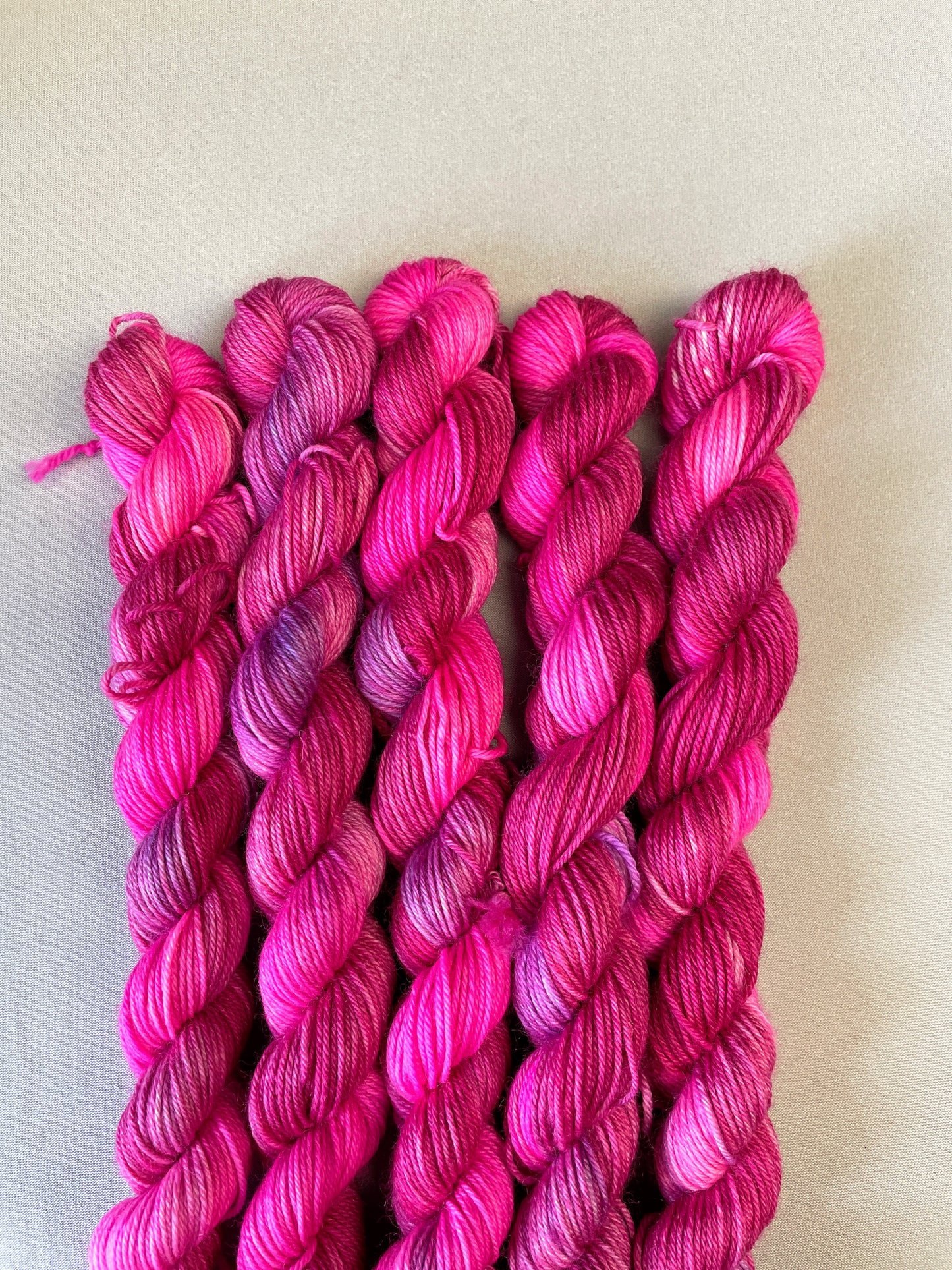 20g Pink Medley - Hand-dyed Yarn