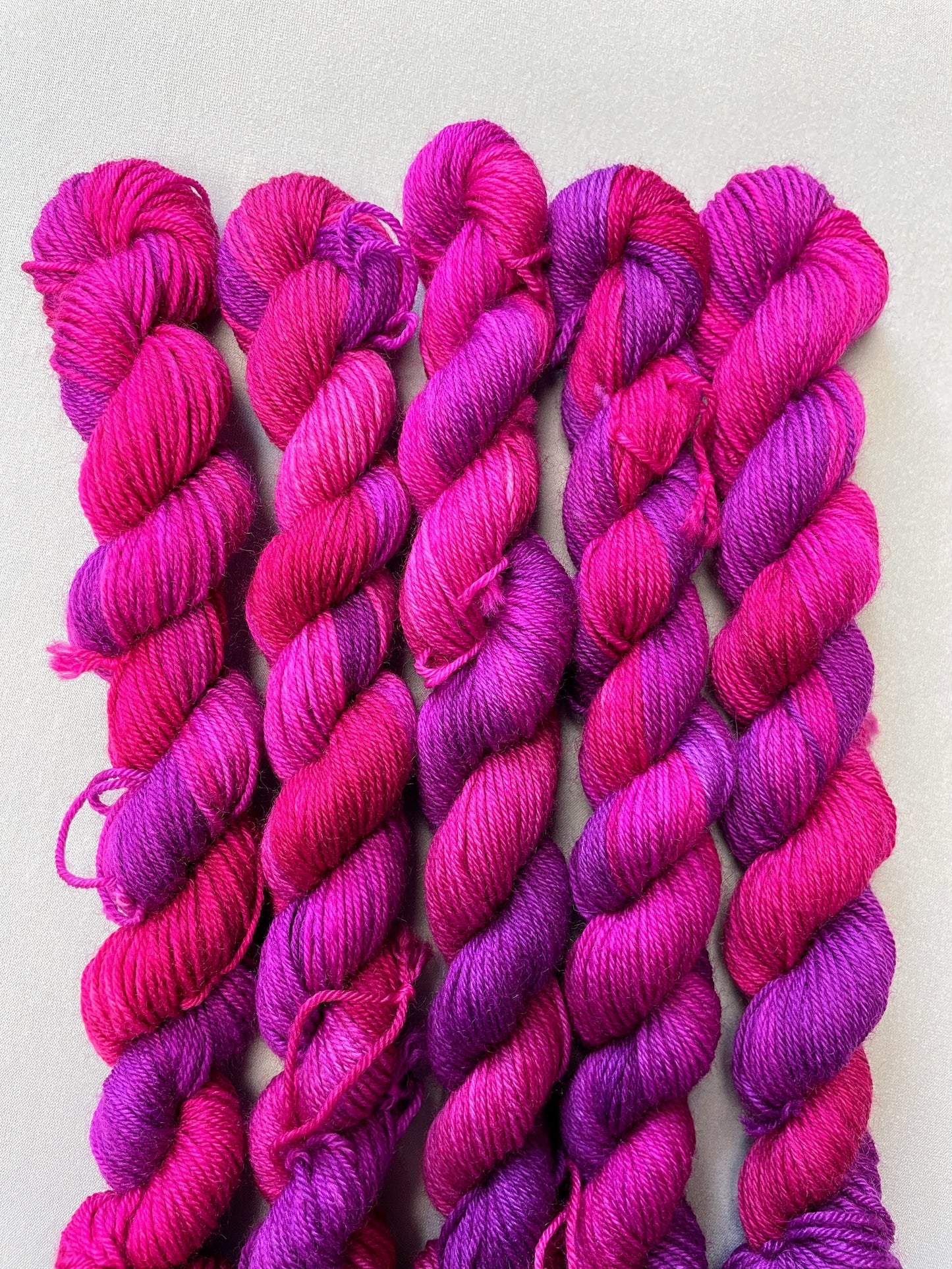 20g Raspberry Mist - Hand-dyed Yarn