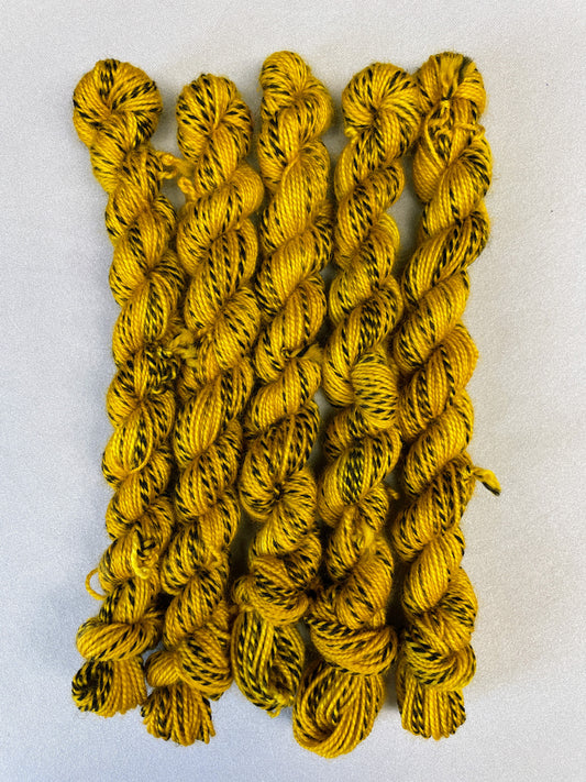 20g Sock Zebra Mustard Mini Skein