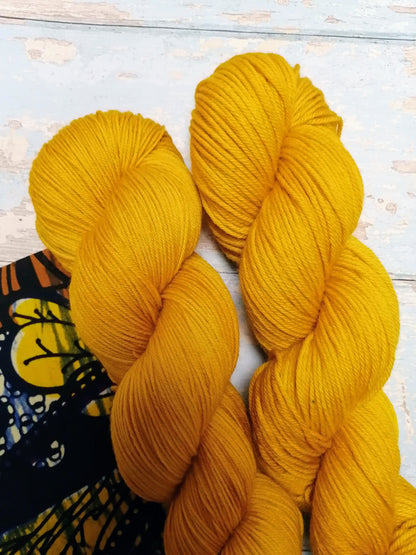 Sock - Mustard 100g Hand-dyed Yarn