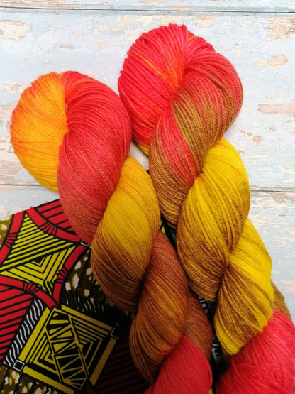 Sock - Kampala 100g Hand-dyed Yarn