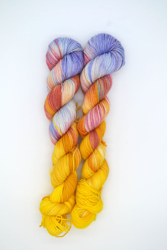 50g Sock Winter Skies Hand-dyed Yarn