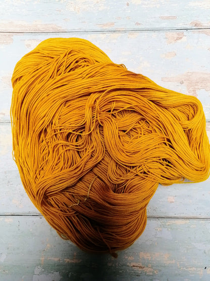 Sock - Mustard 100g Hand-dyed Yarn