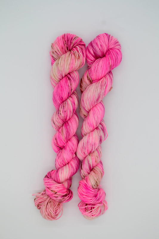 50g Sock Raspberry Ripple Hand-dyed Yarn