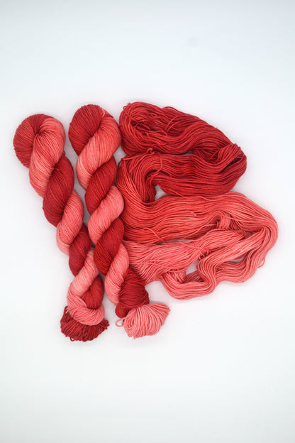 50g Sock Cherry Hand-dyed Yarn