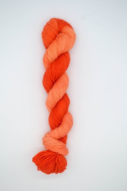 50g Sock Orange Hand-dyed Yarn