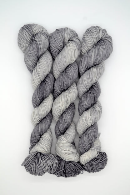 50g Sock Silver Hand-dyed Yarn