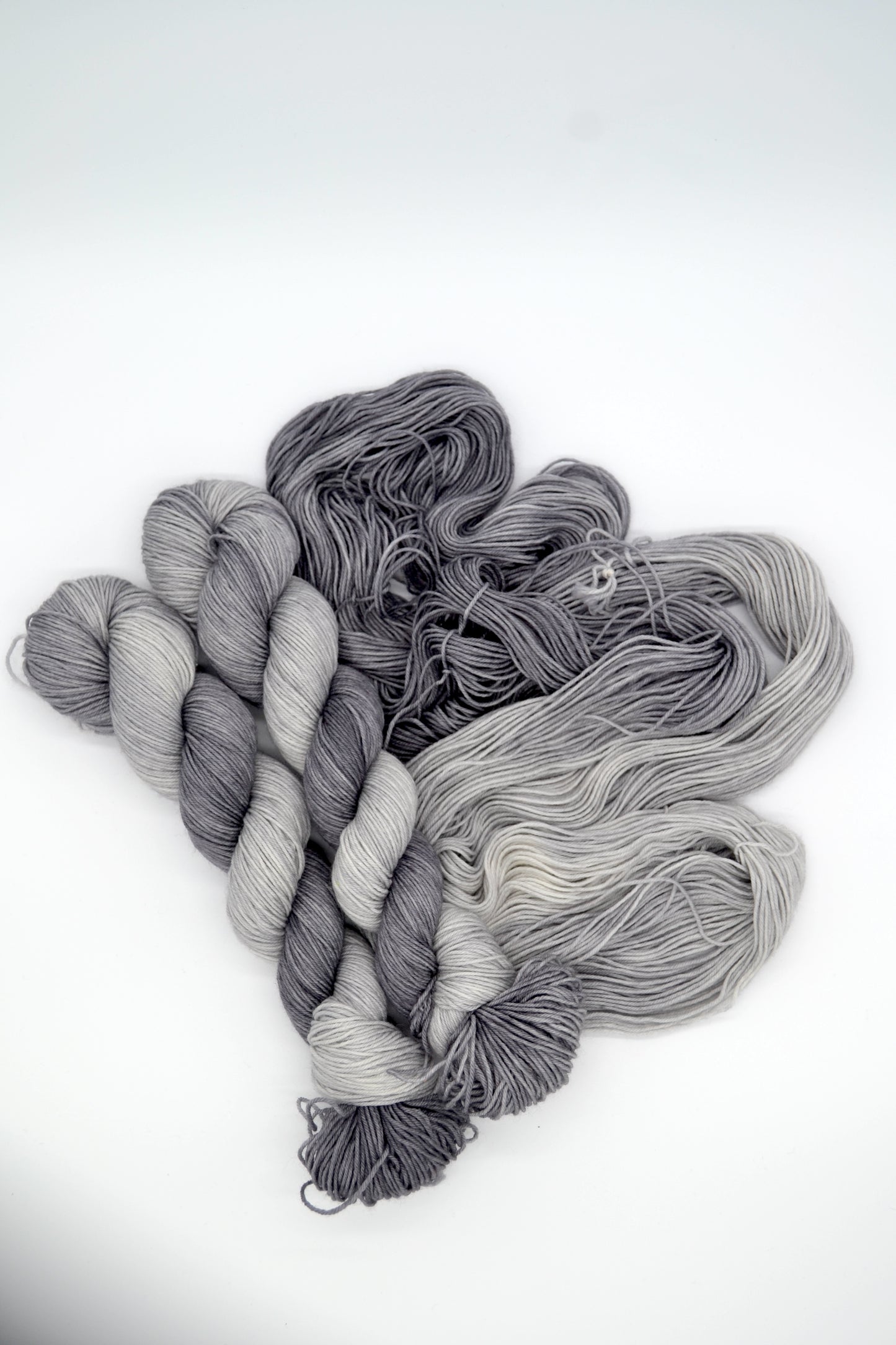 50g Sock Silver Hand-dyed Yarn