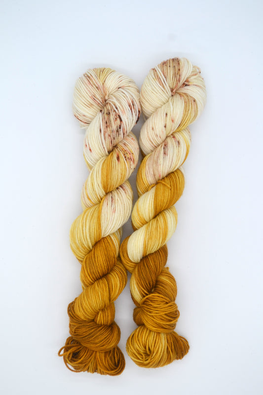 50g Sock Salted Caramel Hand-dyed Yarn