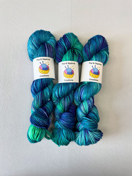 Aran - Seascape 100g Hand-dyed Yarn