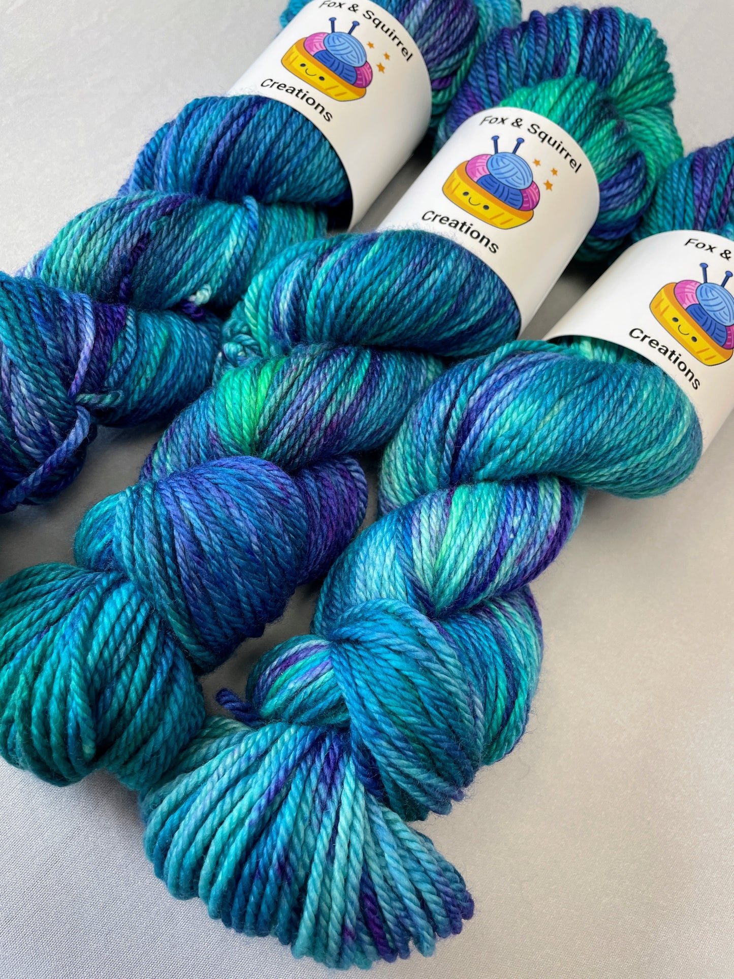 Aran - Seascape 100g Hand-dyed Yarn