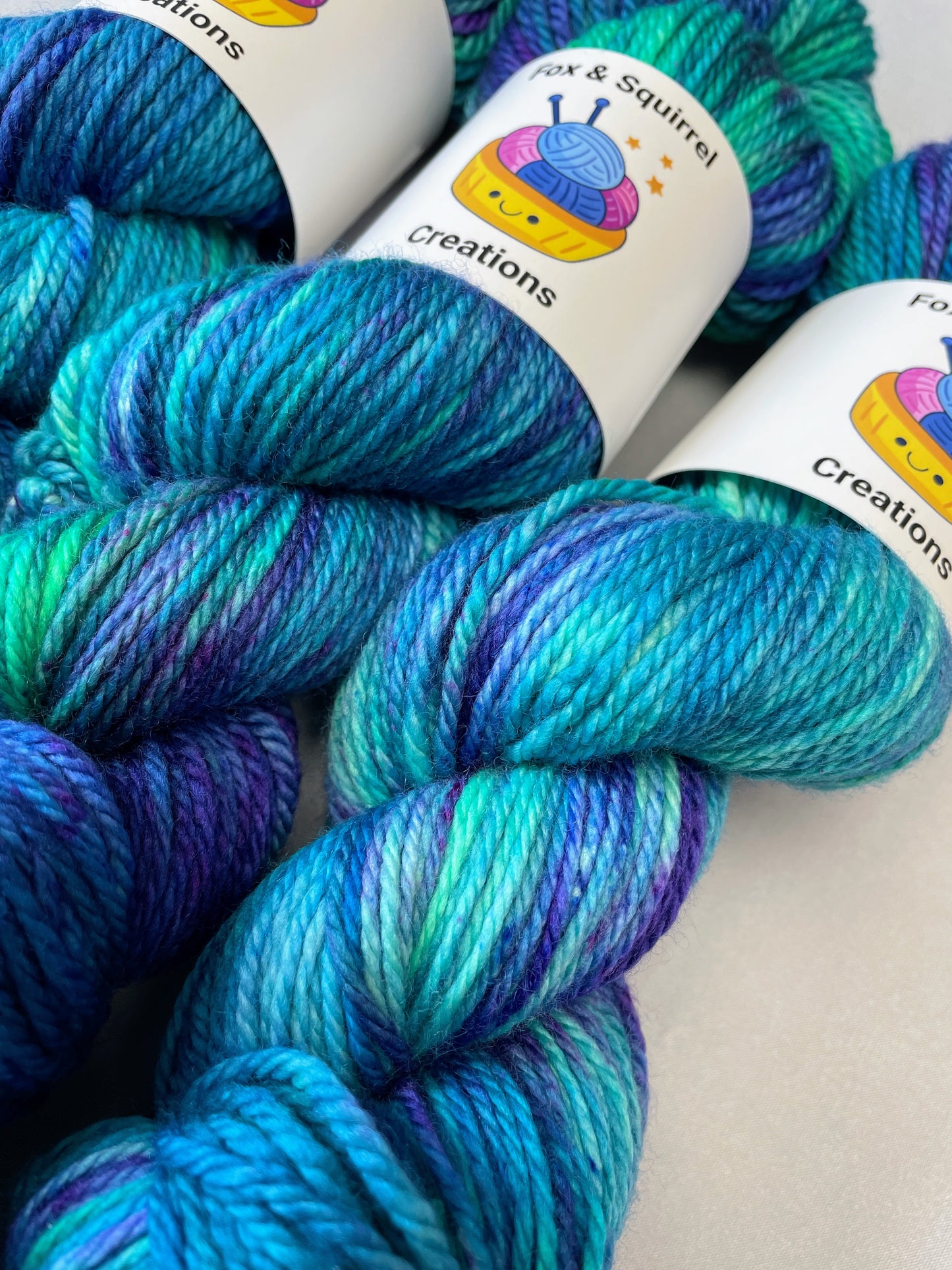 Aran - Seascape 100g Hand-dyed Yarn