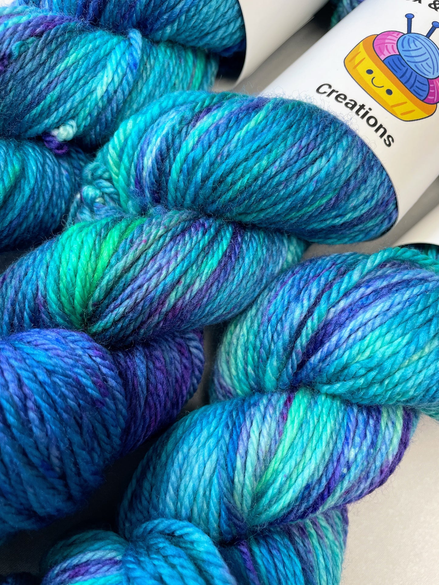 Aran - Seascape 100g Hand-dyed Yarn