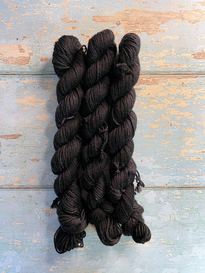 Sock - Black 20g Mini Skein