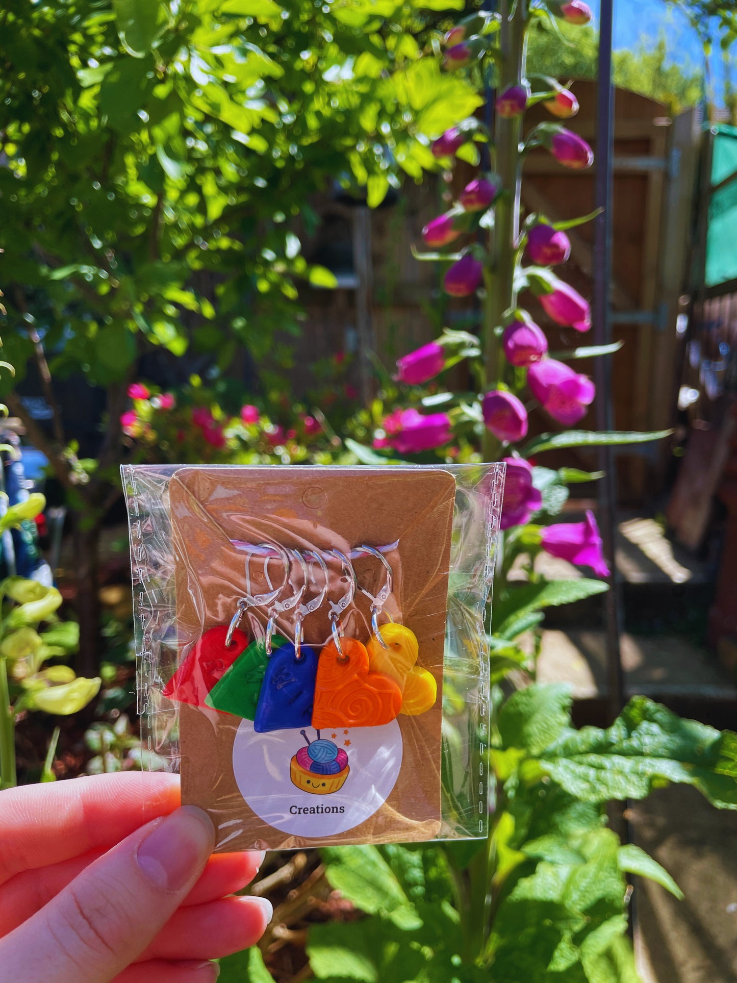 Bright Rainbow - Stitch Marker Sets