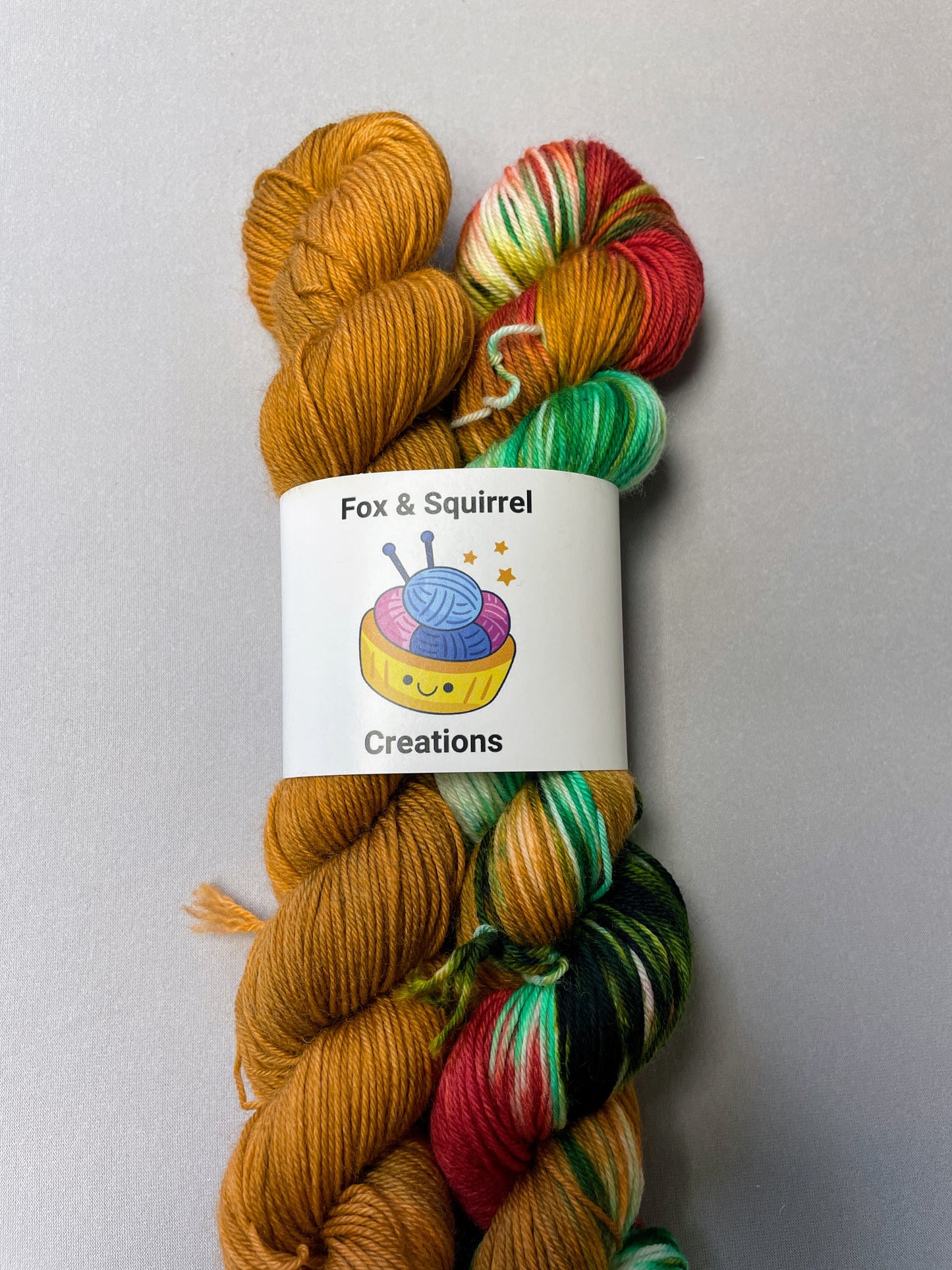 50g/50g Caramel Hand-dyed Yarn Set