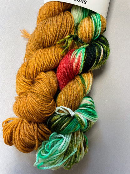 50g/50g Caramel Hand-dyed Yarn Set