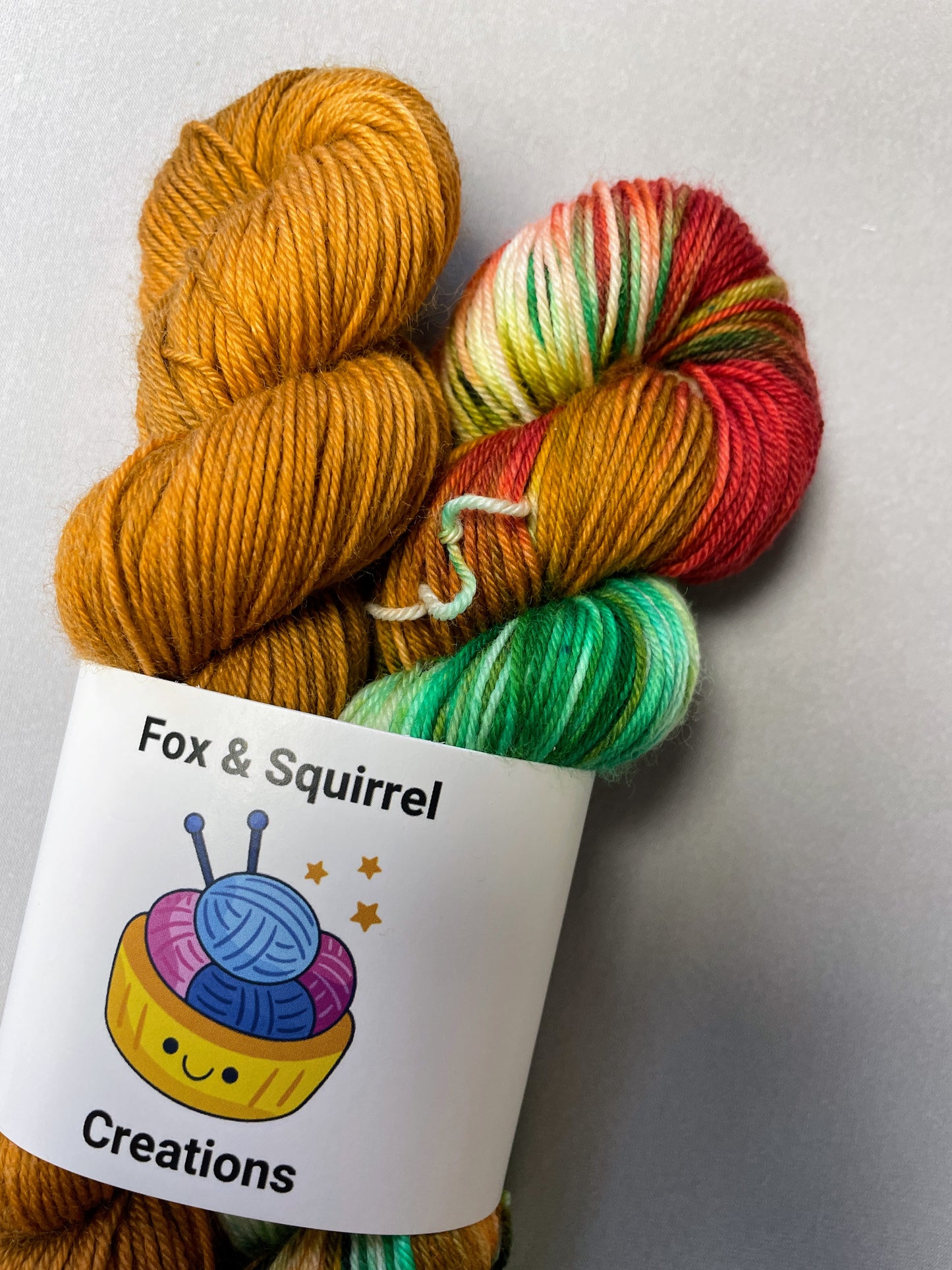 50g/50g Caramel Hand-dyed Yarn Set