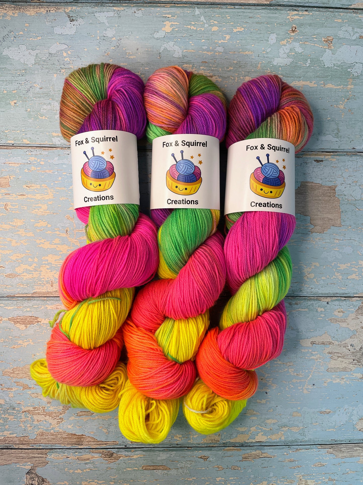 Sock - Carnival Chaos 100g Hand-dyed Yarn