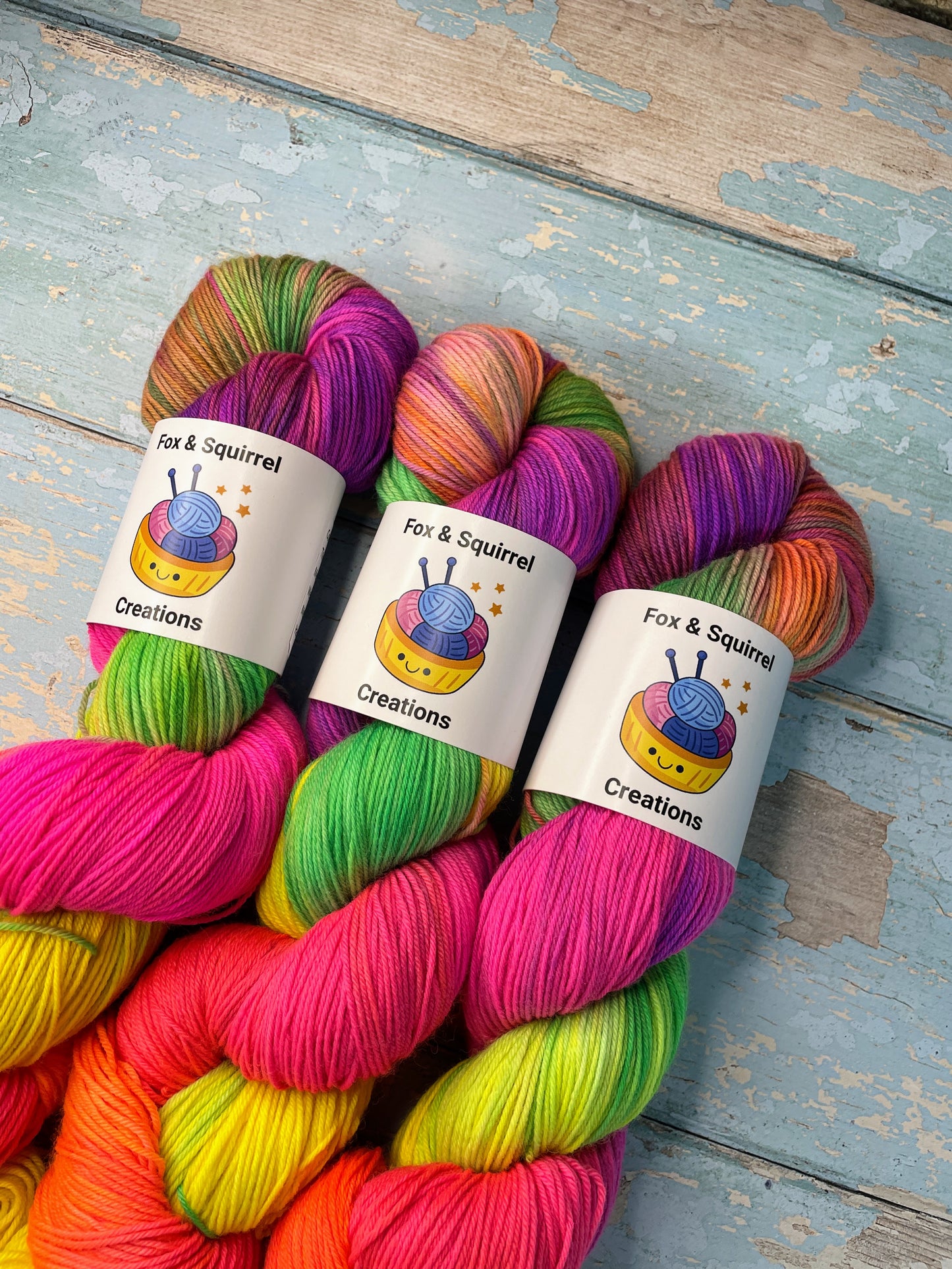 Sock - Carnival Chaos 100g Hand-dyed Yarn