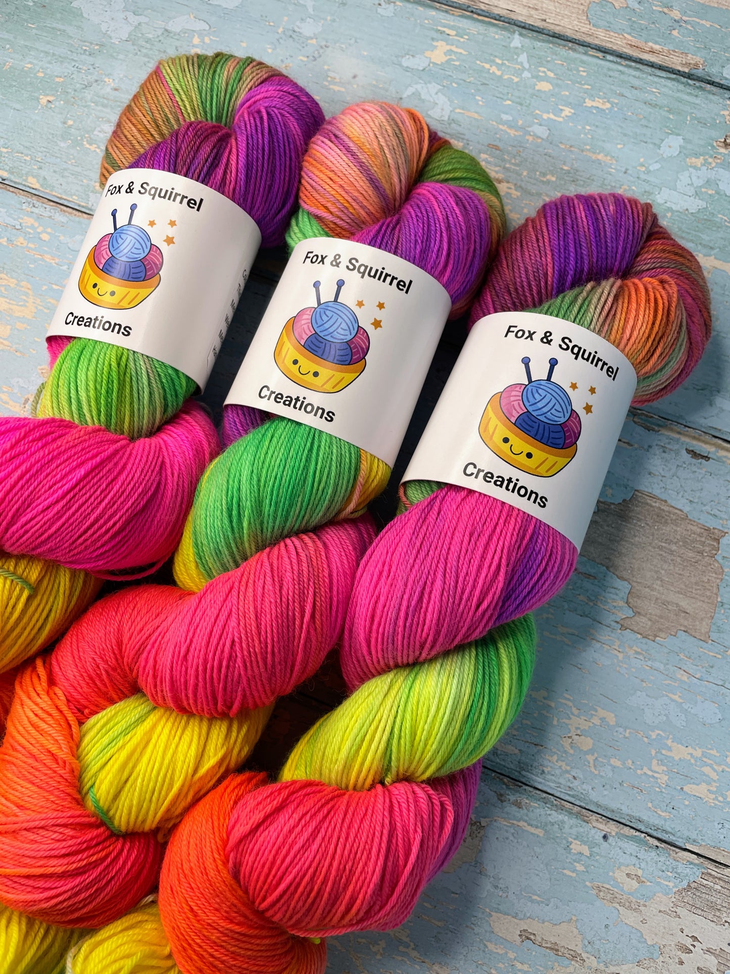 Sock - Carnival Chaos 100g Hand-dyed Yarn