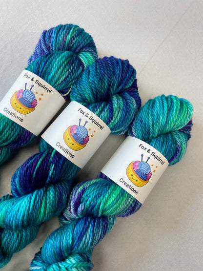 Chunky - Seascape 100g Hand-dyed Yarn