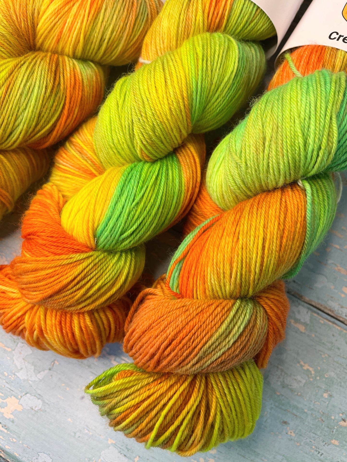 Sock - Citrus Sour 100g Hand-dyed Yarn