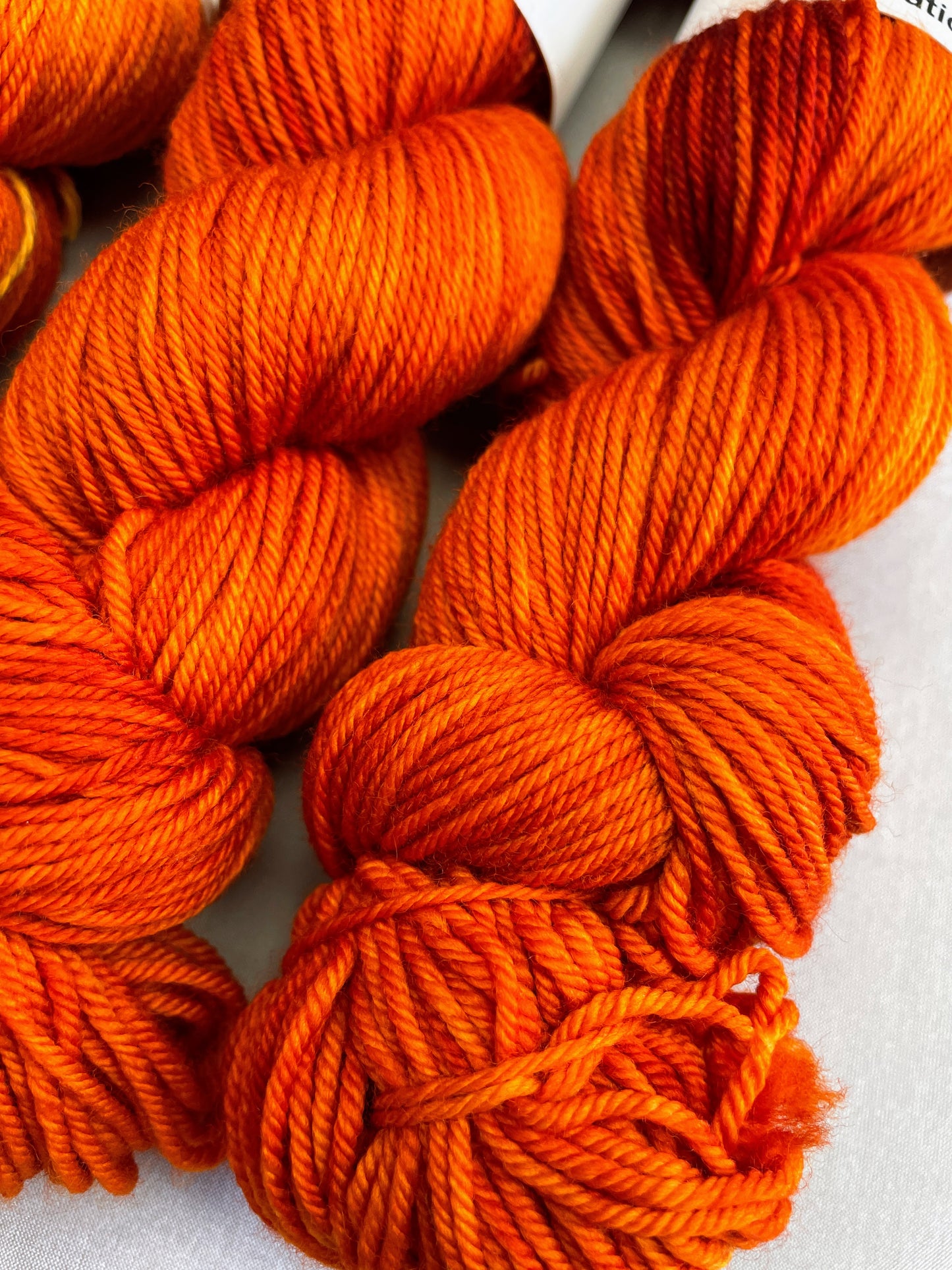 DK - Saffron 100g Hand-dyed Yarn