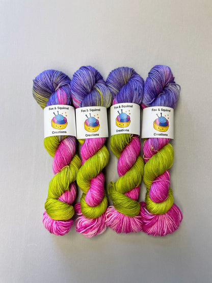 100g Passion Flower - Hand-dyed Yarn