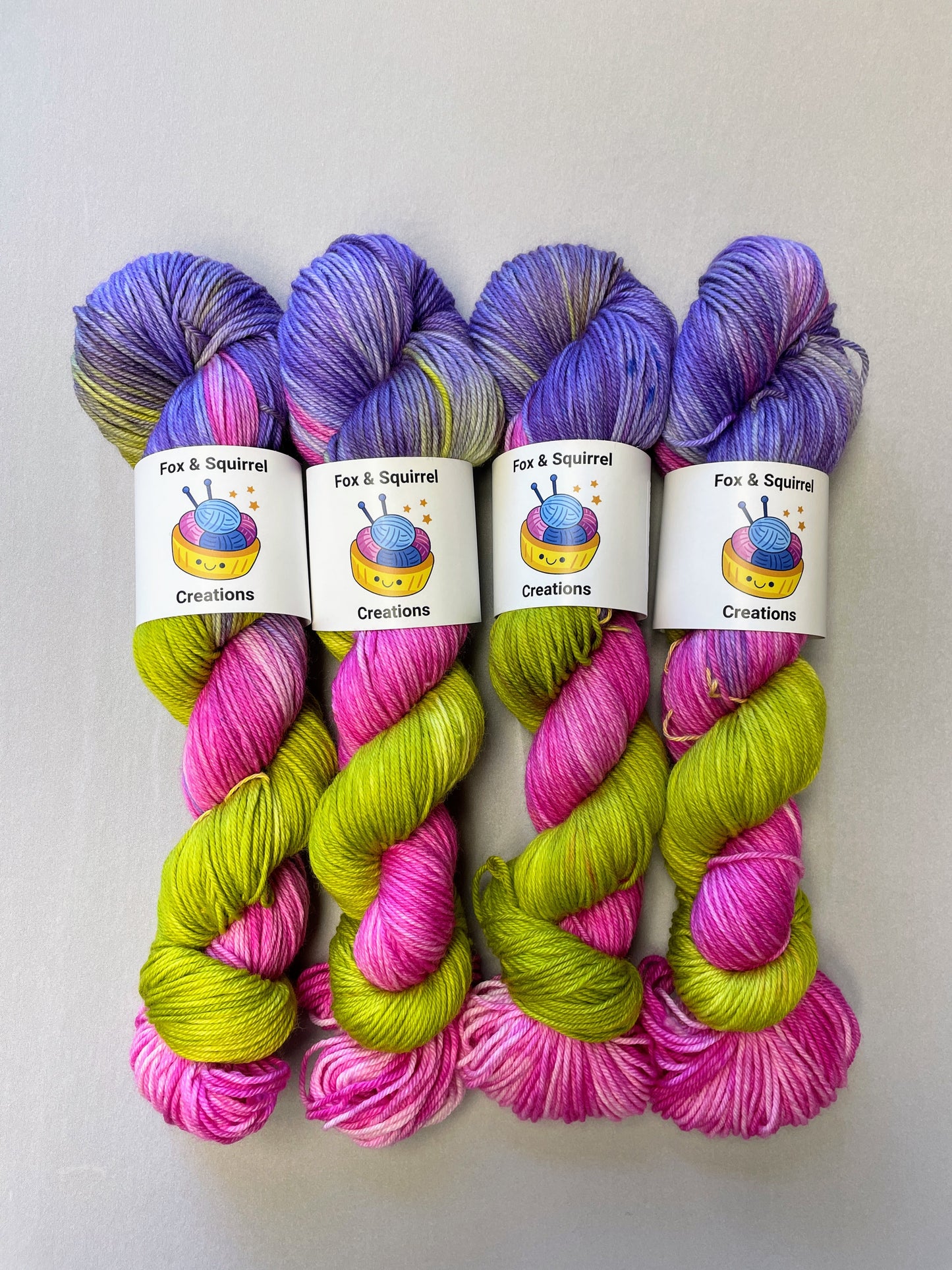 100g Passion Flower - Hand-dyed Yarn