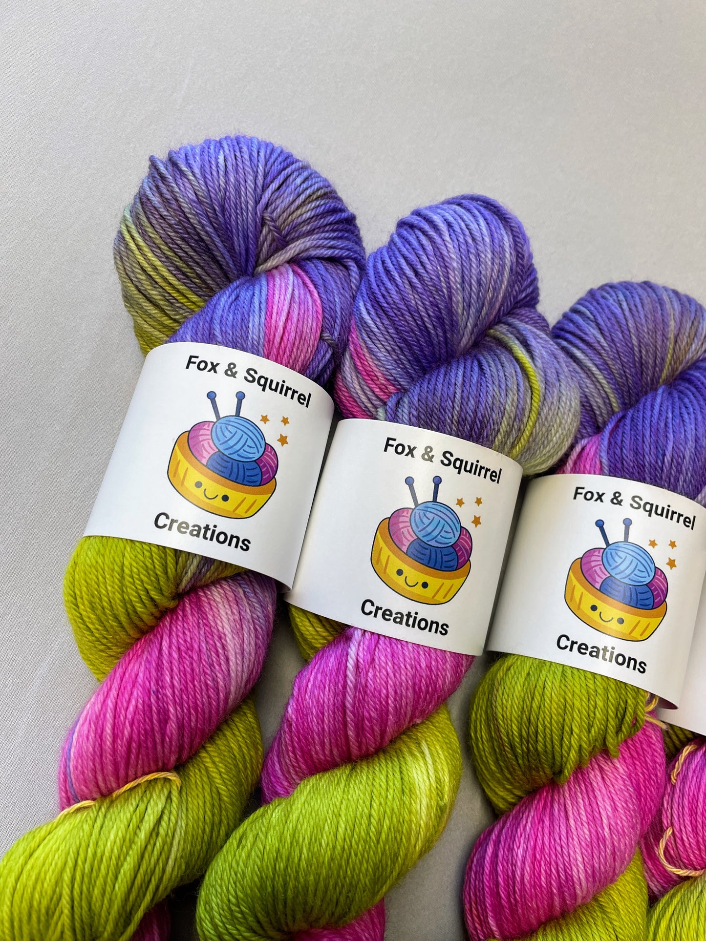 100g Passion Flower - Hand-dyed Yarn