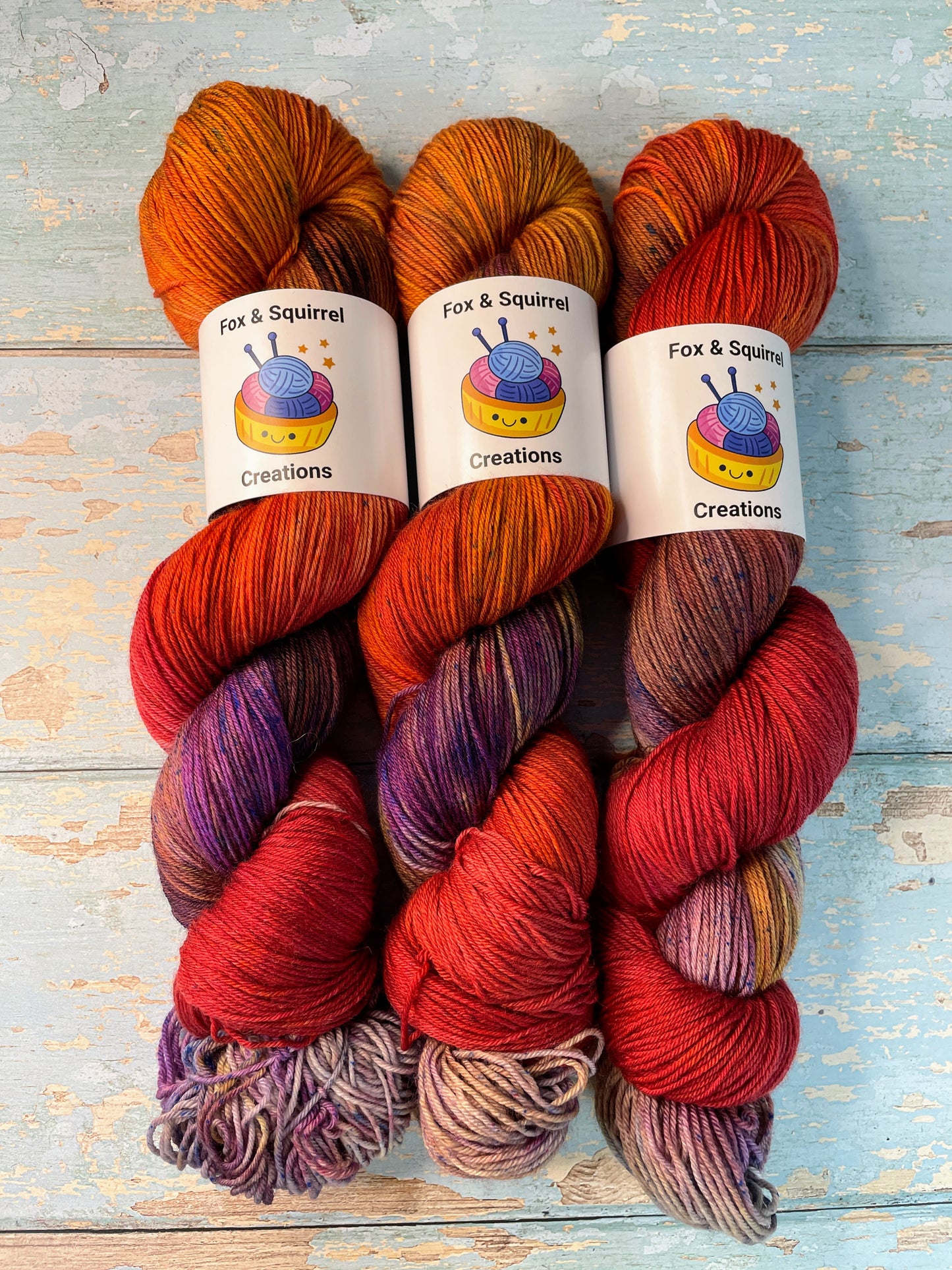 Sock - Deep Sunset 100g Hand-dyed Yarn