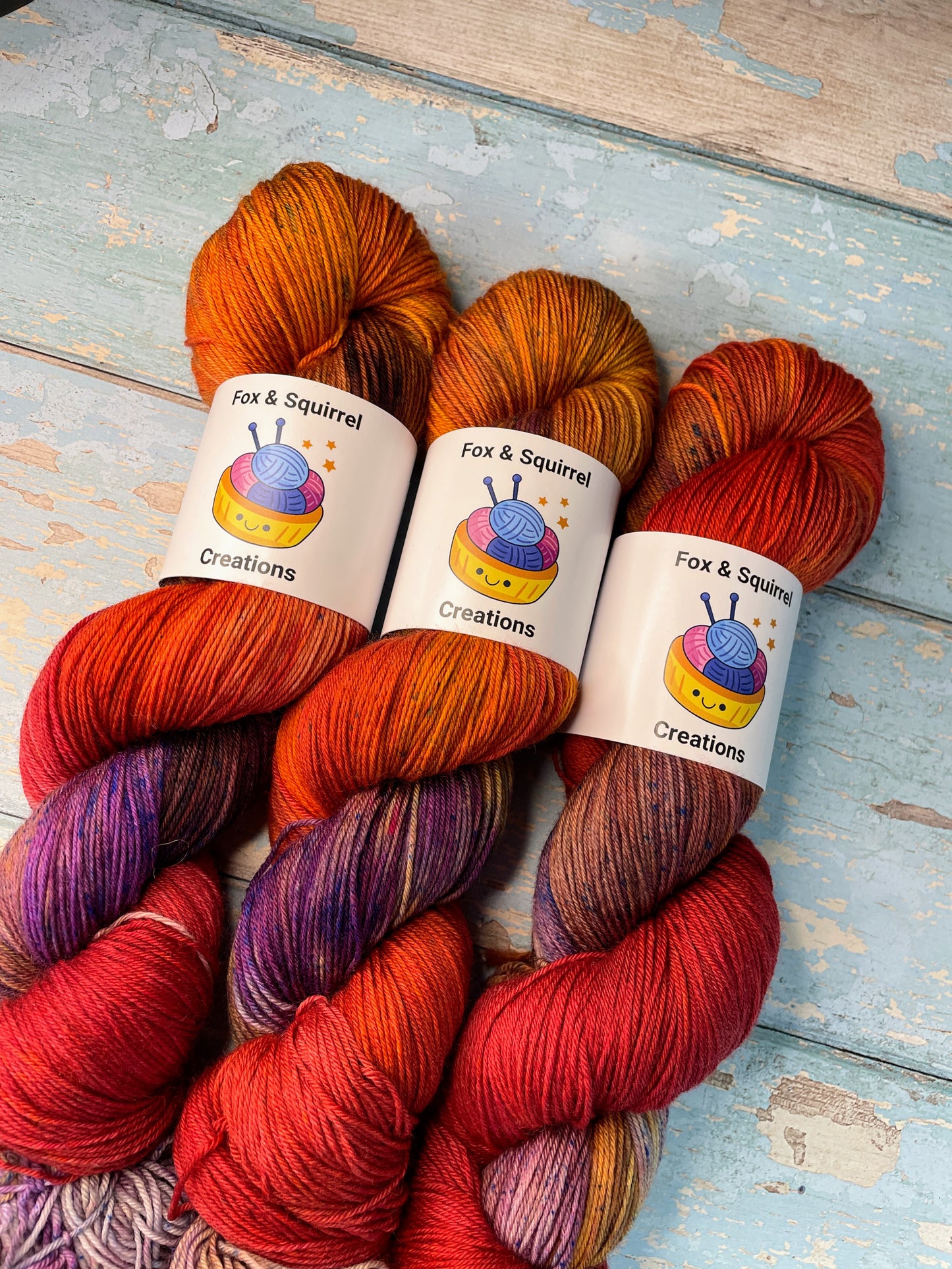 Sock - Deep Sunset 100g Hand-dyed Yarn