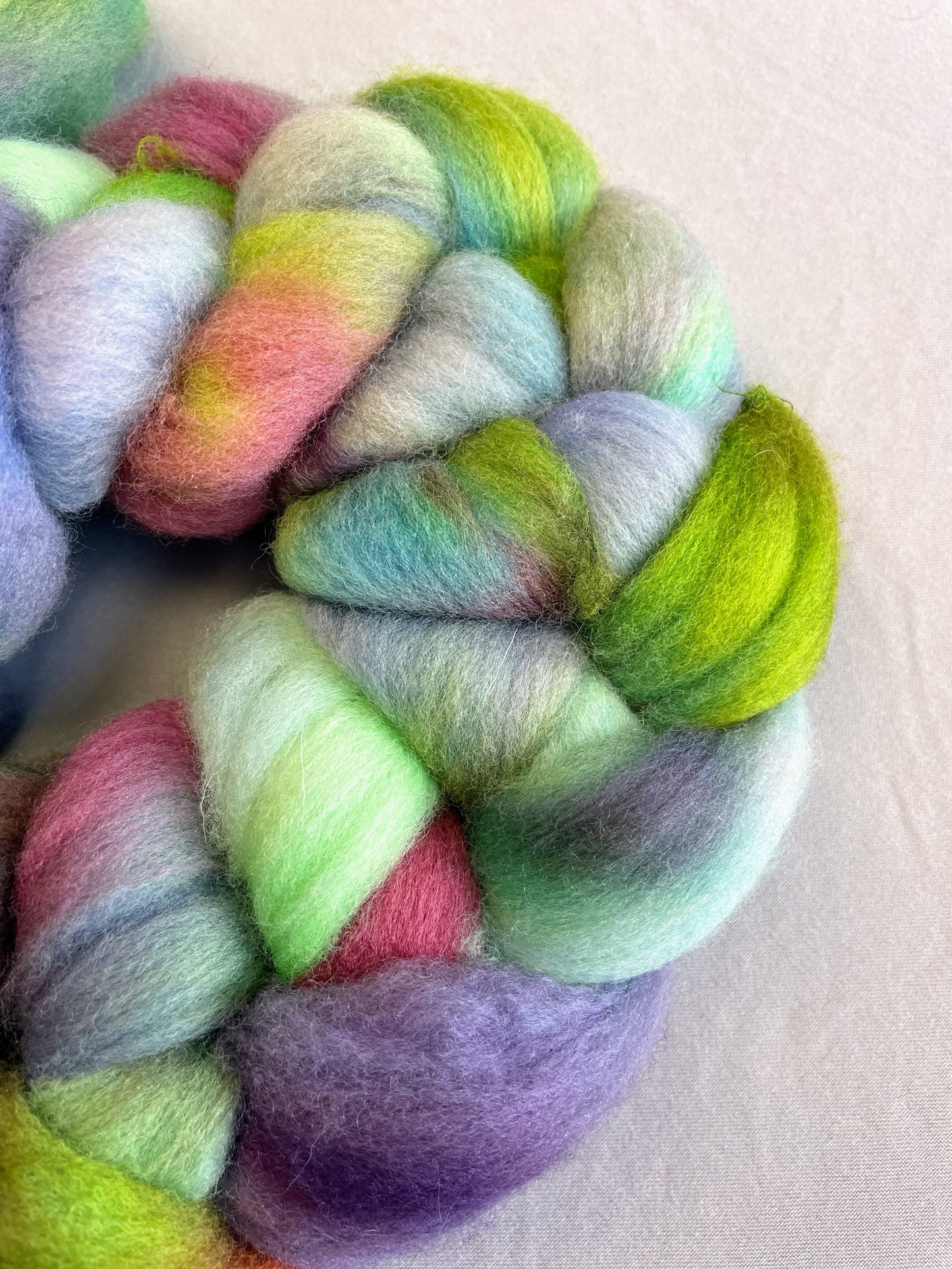 Polwarth - Wild Heather 100g Fibre Roving