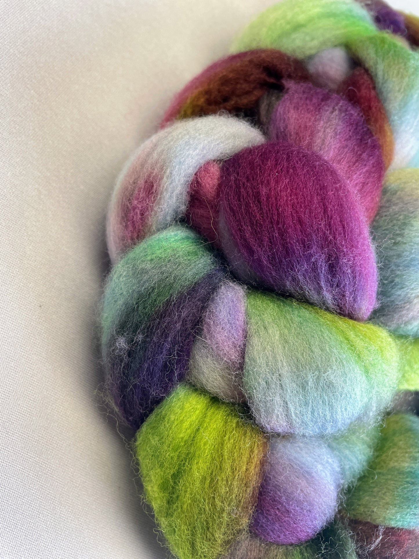 Polwarth - Wild Heather 100g Fibre Roving