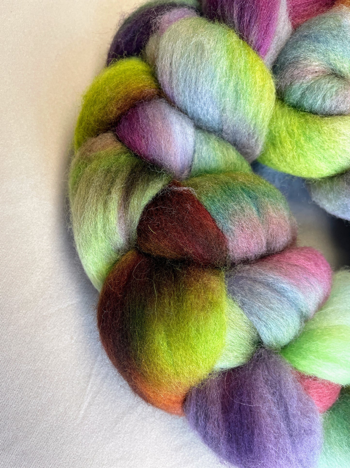 Polwarth - Wild Heather 100g Fibre Roving