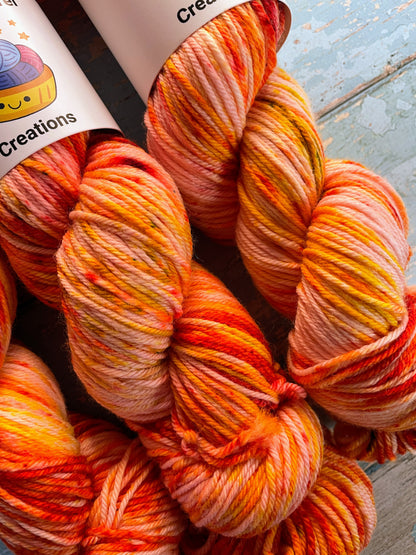 DK - Fire Sprinkles 100g Hand-dyed Yarn