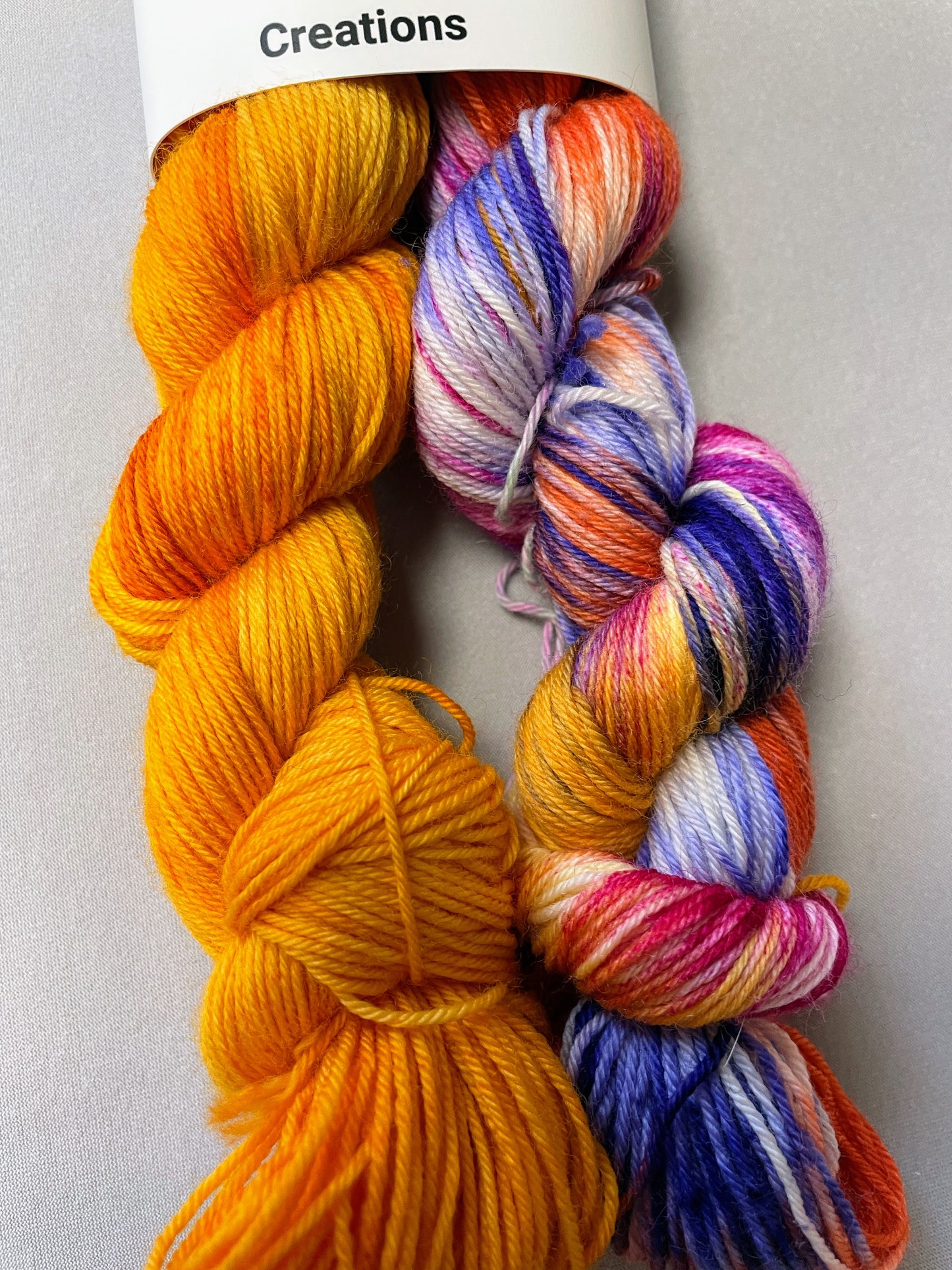 50g/50g Golden Poppy Hand-dyed Yarn Set