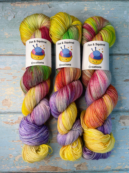 Sock - Gumdrops 100g Hand-dyed Yarn