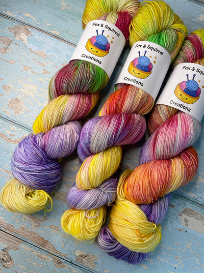 Sock - Gumdrops 100g Hand-dyed Yarn