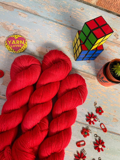 DK - Ruby 100g Hand-dyed Yarn