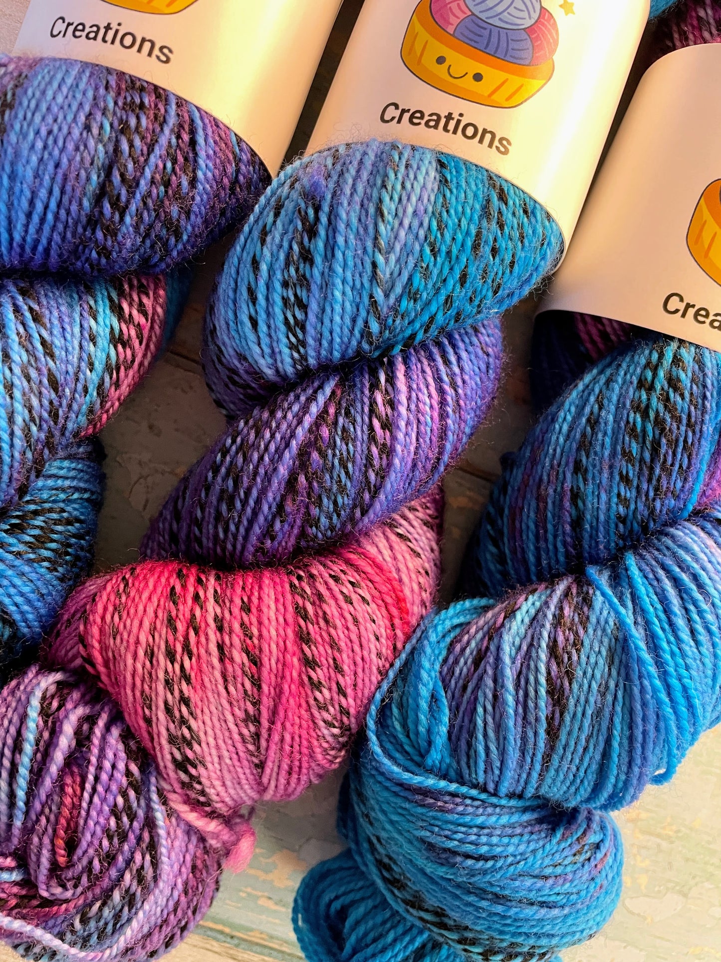 Zebra Sock - Ice Blast 100g Hand-dyed Yarn