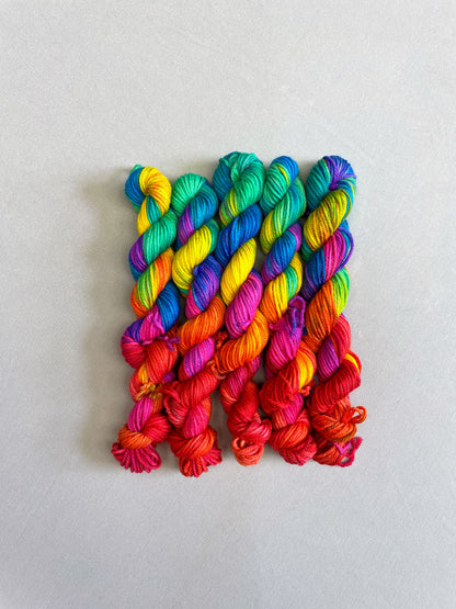 DK - Bright Rainbow 20g Mini Skein